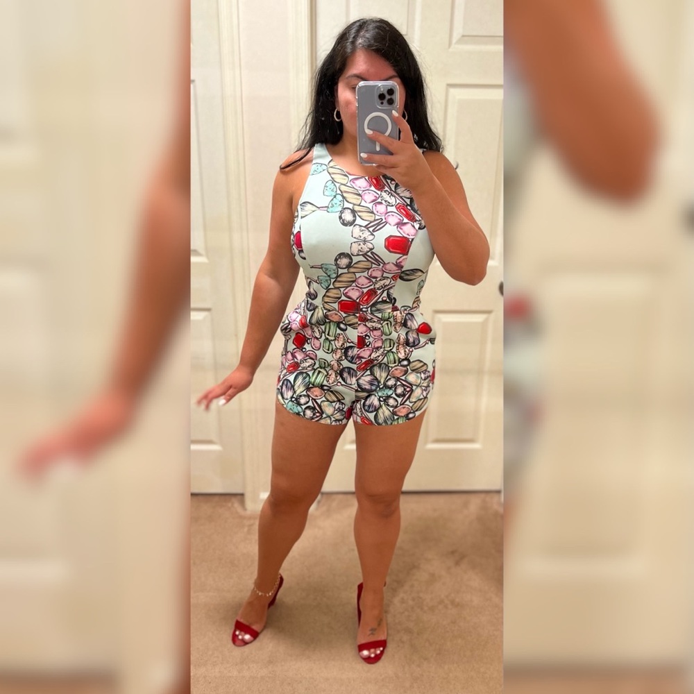 Date Outfit - Colorful Romper